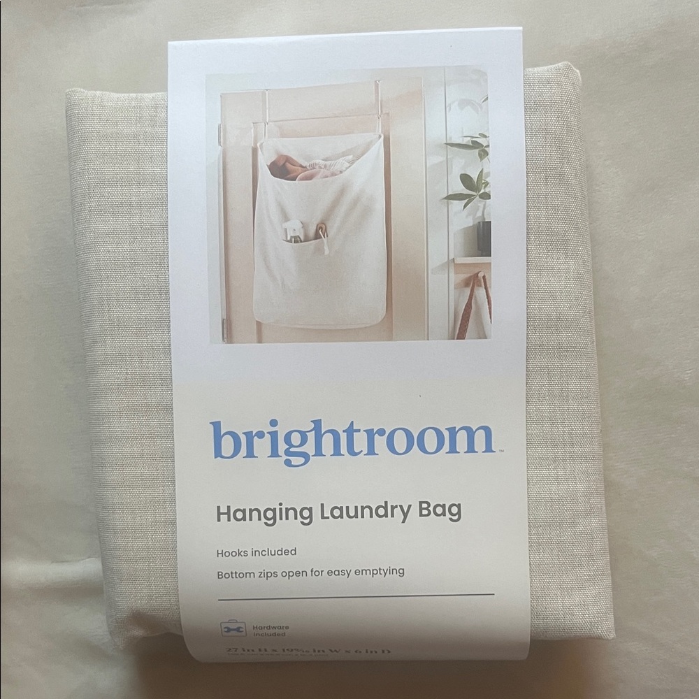 Brightroom Cream Hanging Laundry Bag